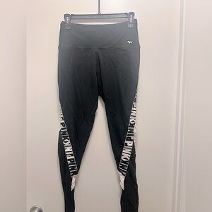 PINK Victoria's Secret Black Leggings, Size M